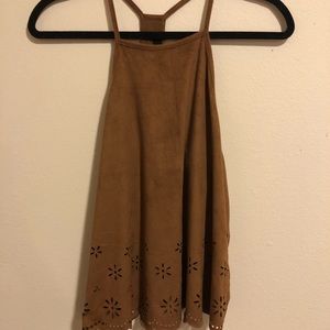 Women’s Suede Tank Top - Size S